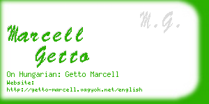 marcell getto business card